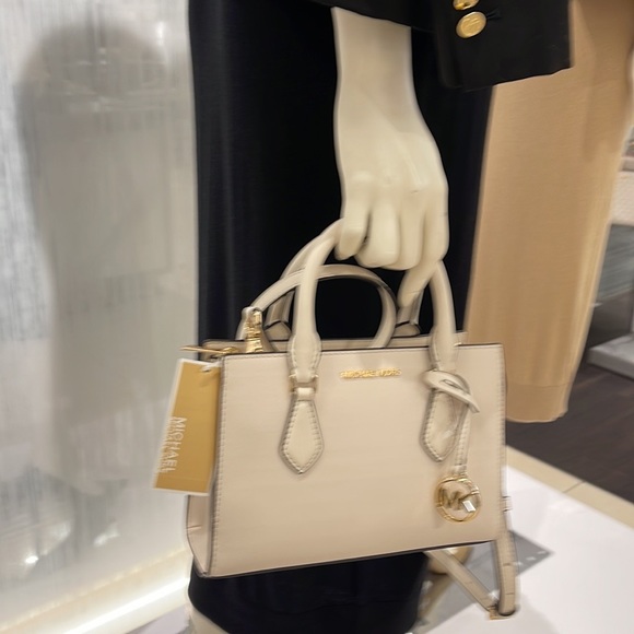 Michael Kors Sheila Small Center Zip Satchel Shoulder Crossbody Bag Non Leather - Picture 10 of 16